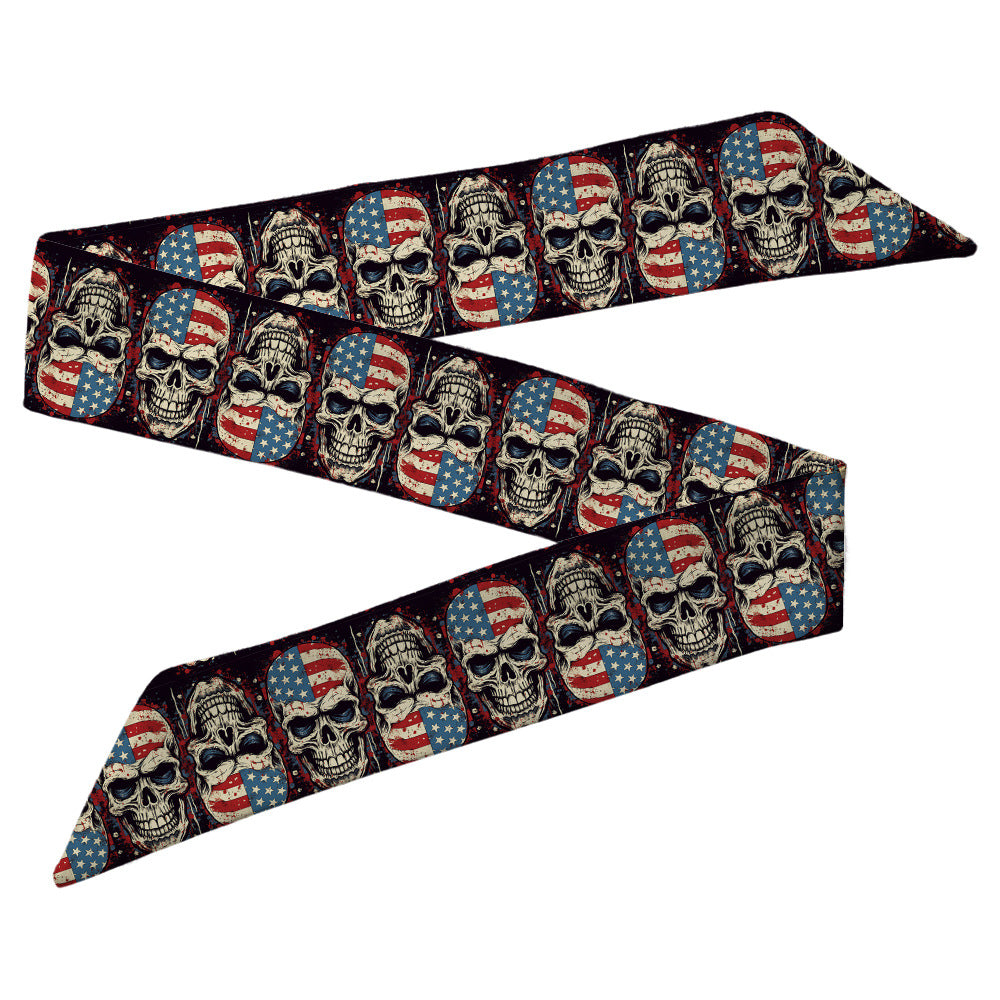 Wholesale Skull Head Silk Scarf Polyester Hair Band