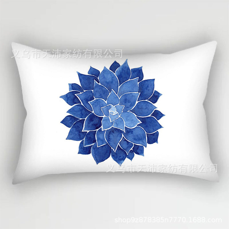 Wholesale Blue Fresh Short Plush Pillowcases