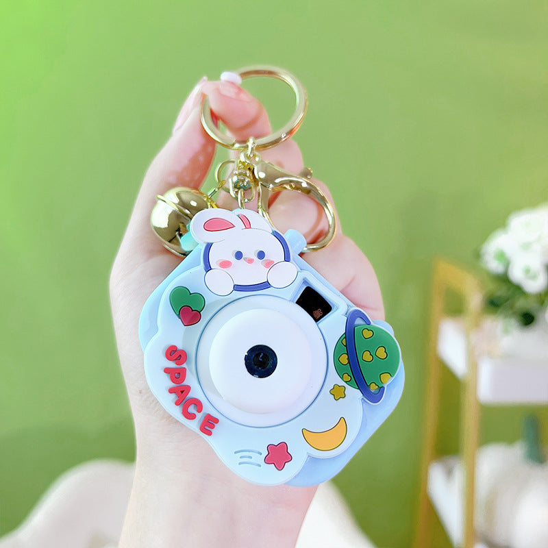 Wholesale Cartoon Cute Plastic Projection Camera Keychains