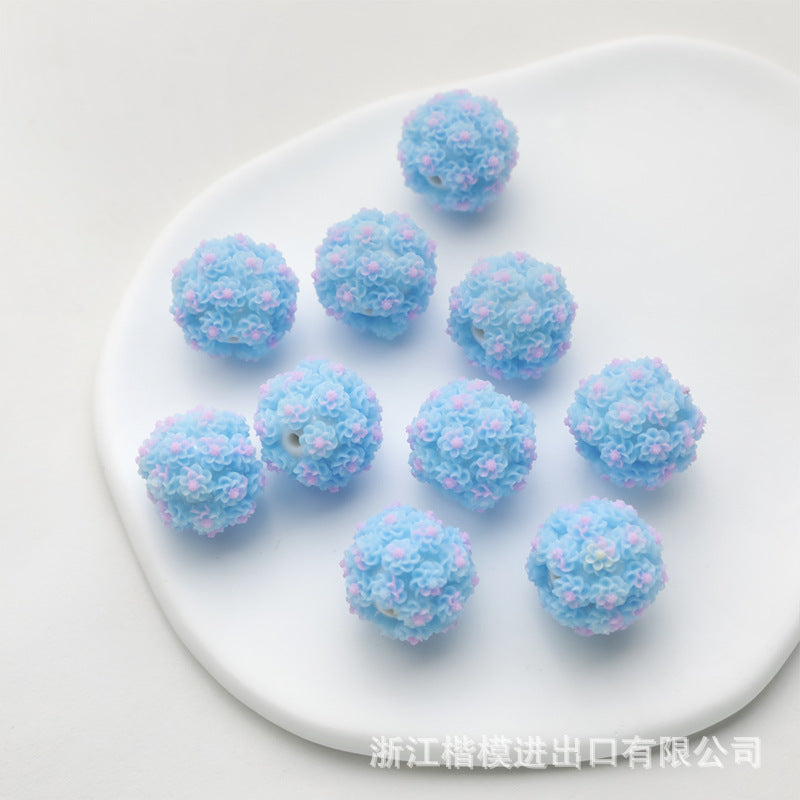 Wholesale of 50PCS Soft Ceramic Multi-color Daisy Flower Beads