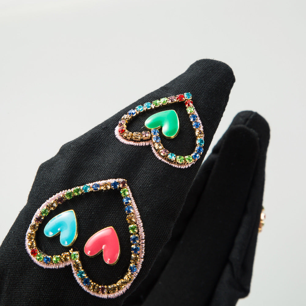 Wholesale Valentine's Day Diamond-drip Oil Love Headband