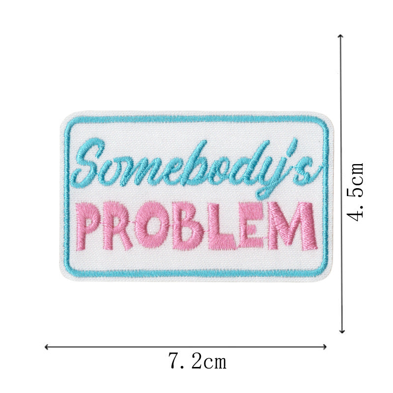 Wholesale Bar main picture denim embroidery patch  patch