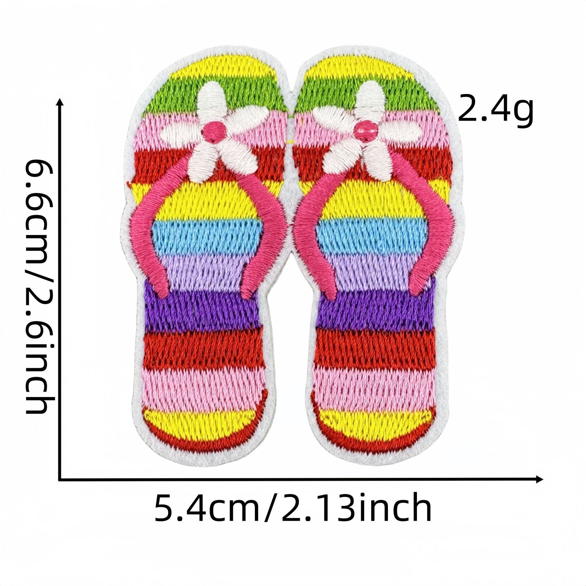 Wholesale Summer  Cartoon Beach Embroidery Travel Decorative Cloth DIY Patches