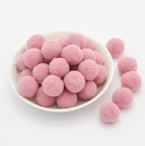 Wholesale 8mm diy handmade materials headdress accessories high elastic wool ball colorful wool ball no hole