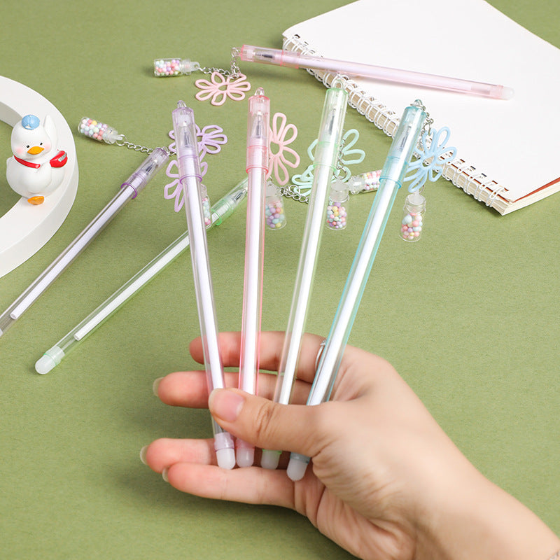 Wholesale Plastic Daisy Floating Bottle Gel Pen