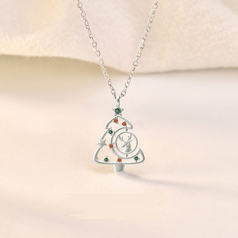 Wholesale Christmas Tree Copper Necklace