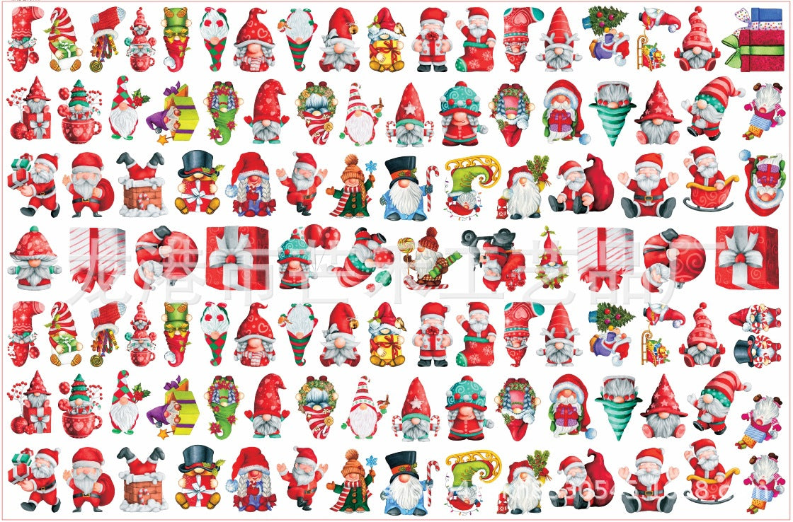 Wholesale Christmas gnome patch acrylic piece DIY accessories 2/ 4/ 6/ 8cm