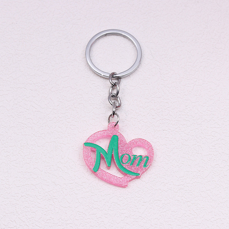 Wholesale Mother's Day Acrylic Printed Keychains