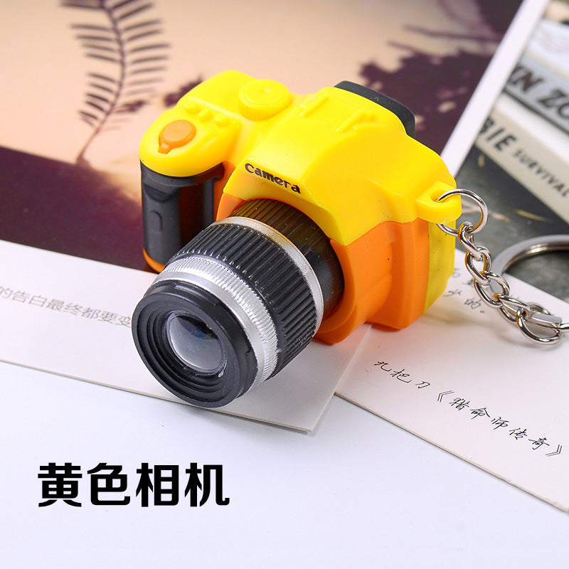 Wholesale LED Light Emitting Sound Simulation SLR Camera Keychain