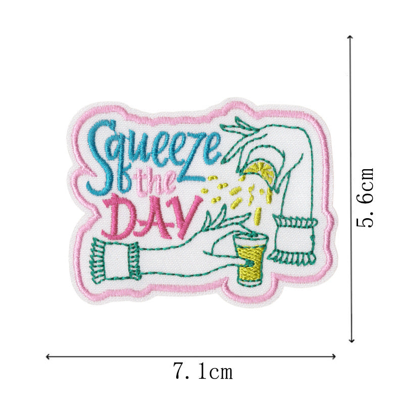Wholesale 9 Piece Embroidered Patch Set Pink Lady Sports Car Denim Style For et Bag DIY Party Boutique Decoration