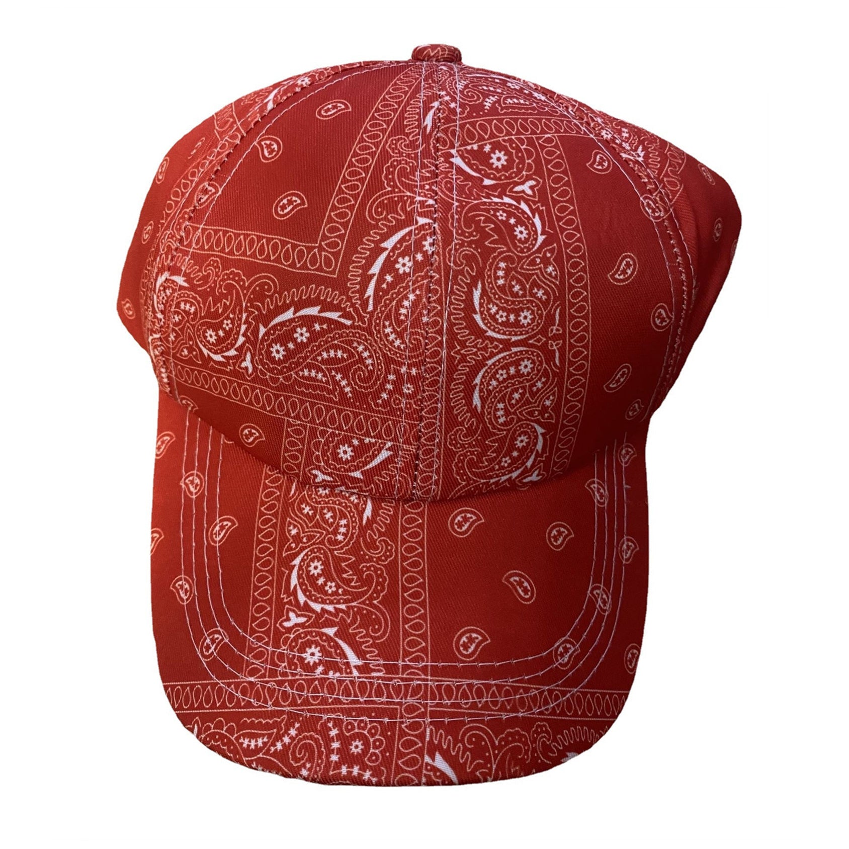 Wholesale Cashew Flower Printed Cotton Baseball Caps