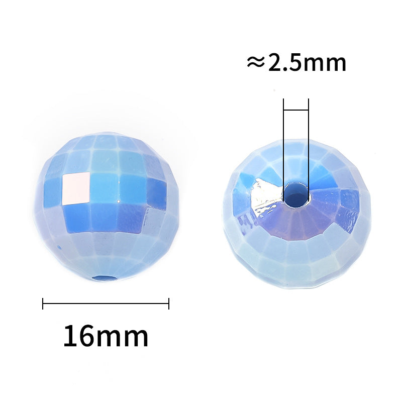 Wholesale 10pcs/pack  Keli transparent matte through-hole beads  Acrylic Beads