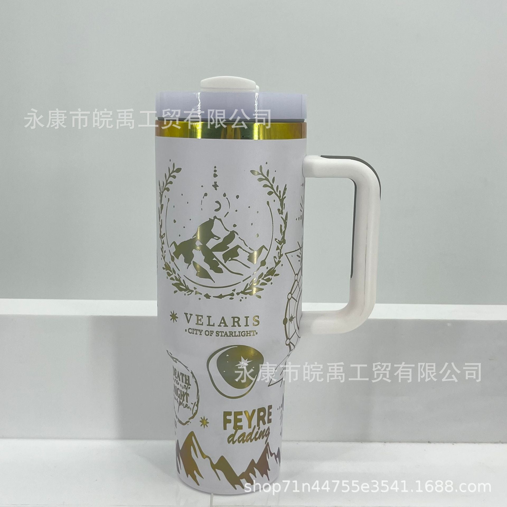 Wholesale Hot 40oz Dazzling Color Laser Liner Stainless Steel Car Protection Cup