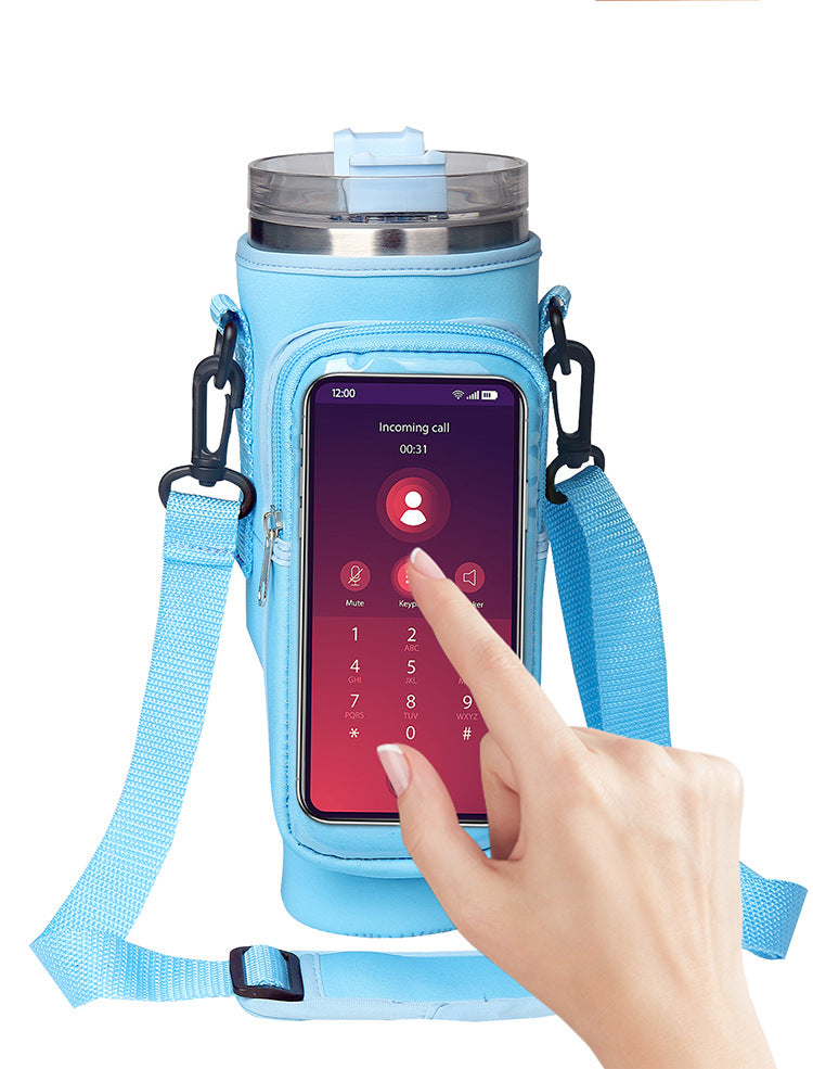 Wholesale Transparent Touch Screen Insulation Cup Cloth Cup Cover