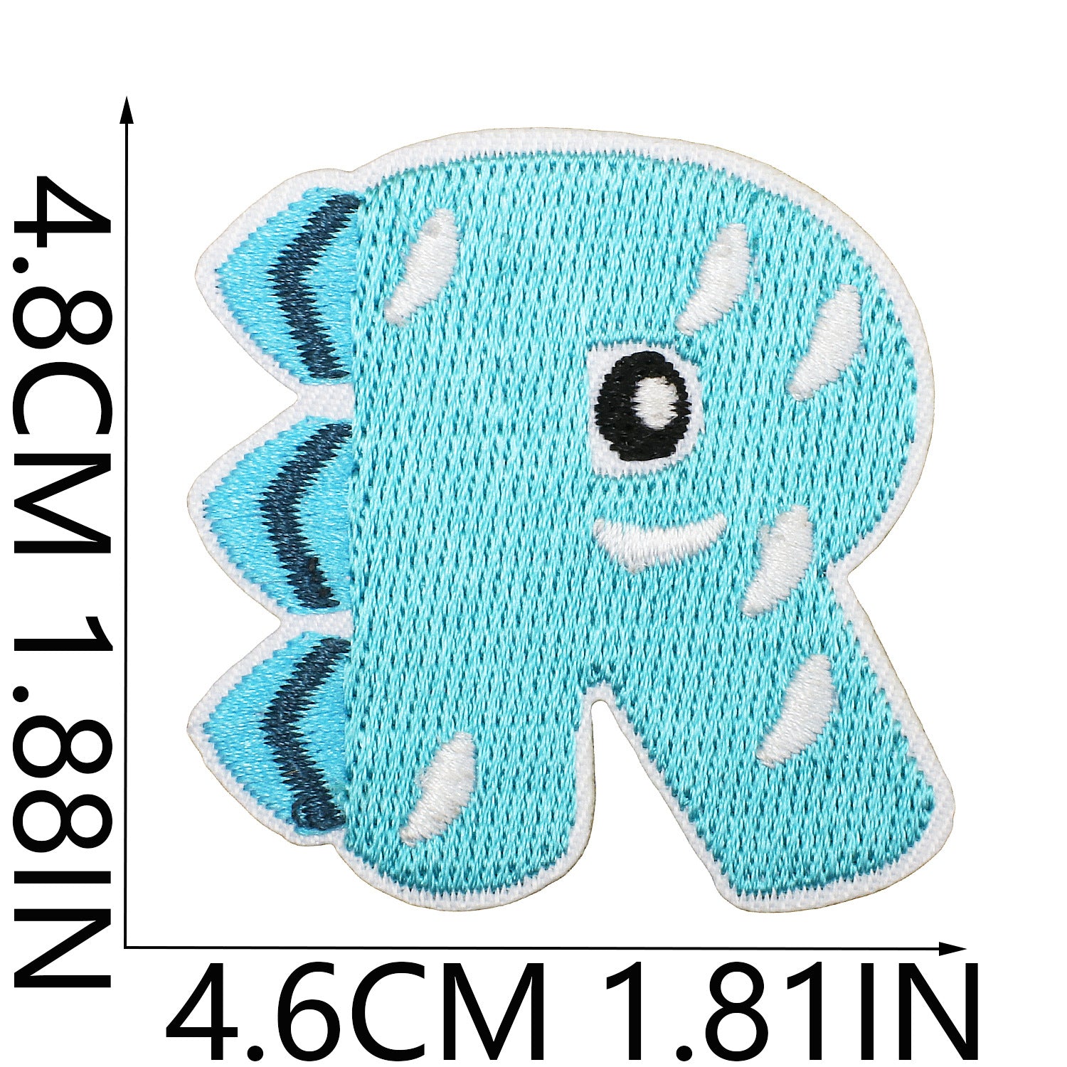 Wholesale Dinosaur Alphabet Embroidery Patches Fun Cartoon Letters For Clothing DIY Craft Supply
