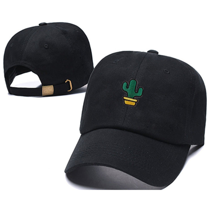 Wholesale Western Style Cute Plant Embroidery Curved Brim Baseball Cap