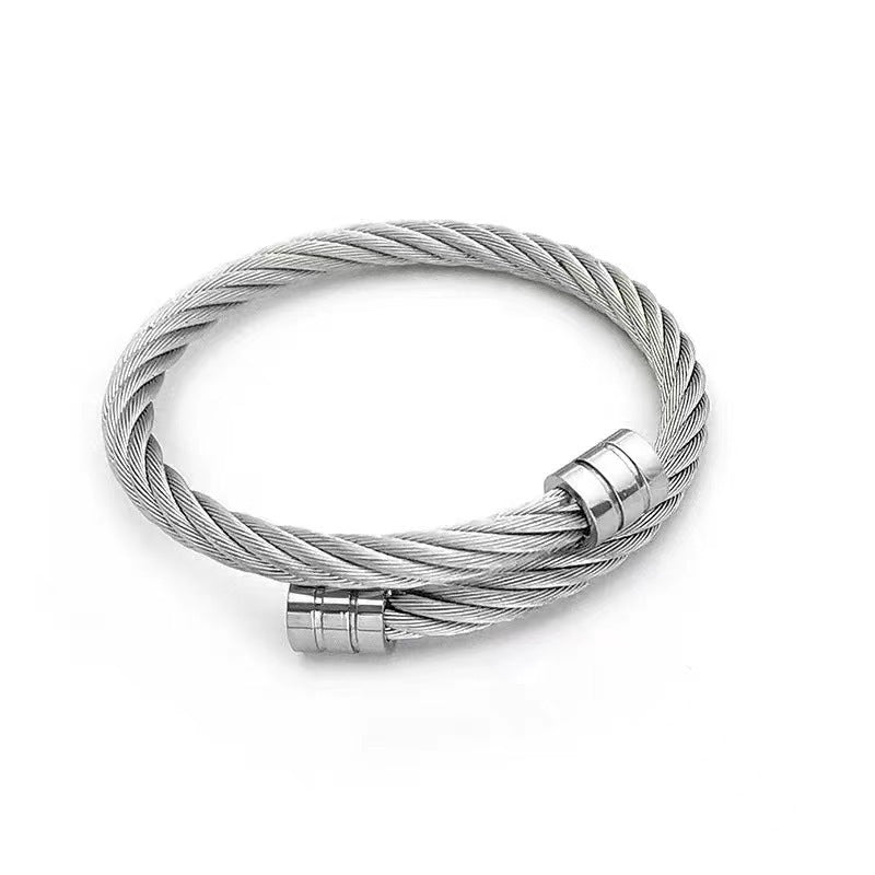 Wholesale Titanium Steel Hanging Wire Wire Bracelet