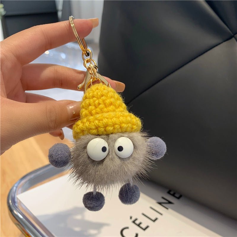 Wholesale Cute Plush Ball Keychains
