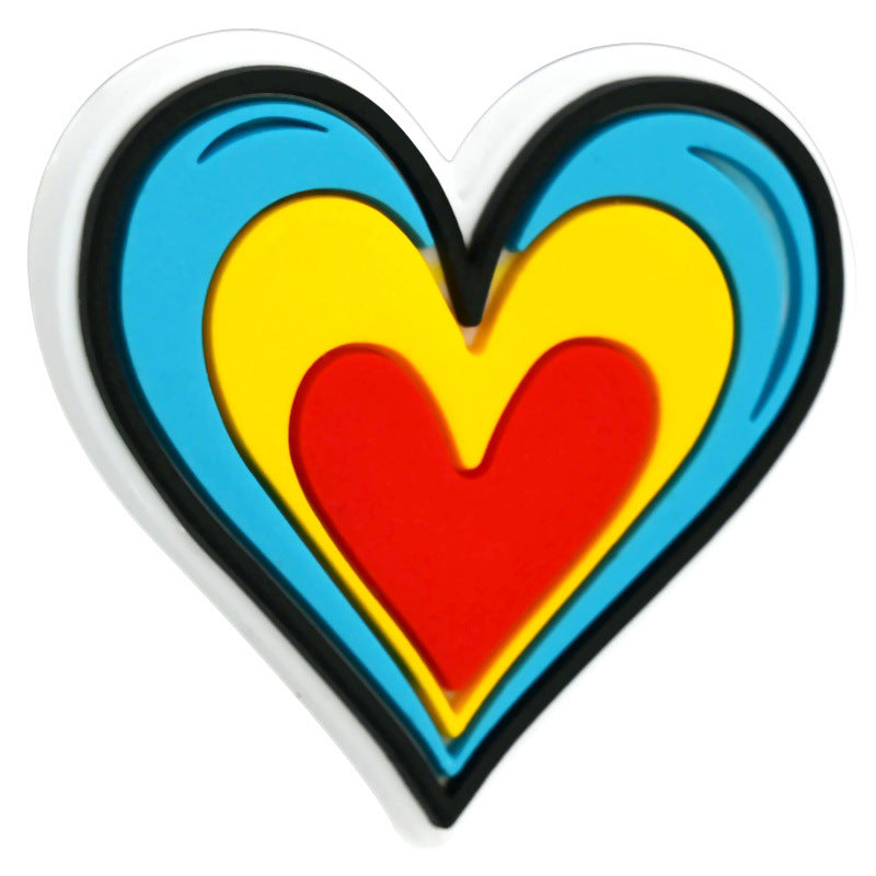 Wholesale  Random 100pcs/pack Oil painting series with string beads   Focal Beads