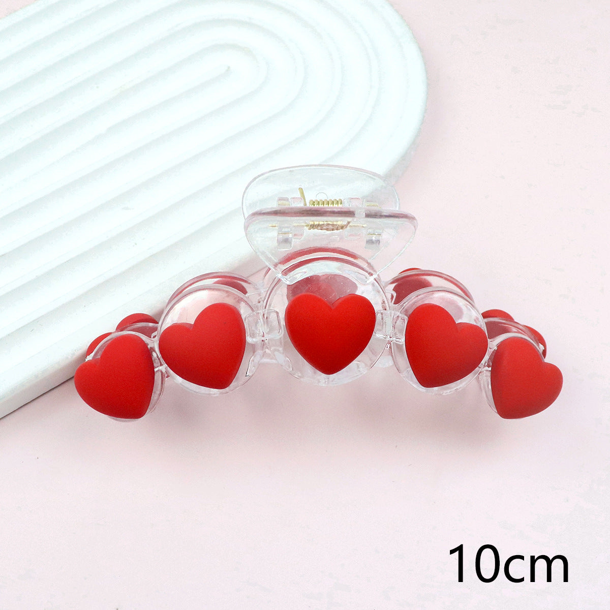 Wholesale Valentine's Day Red Love Pink Peach Heart Children's Hair Rings