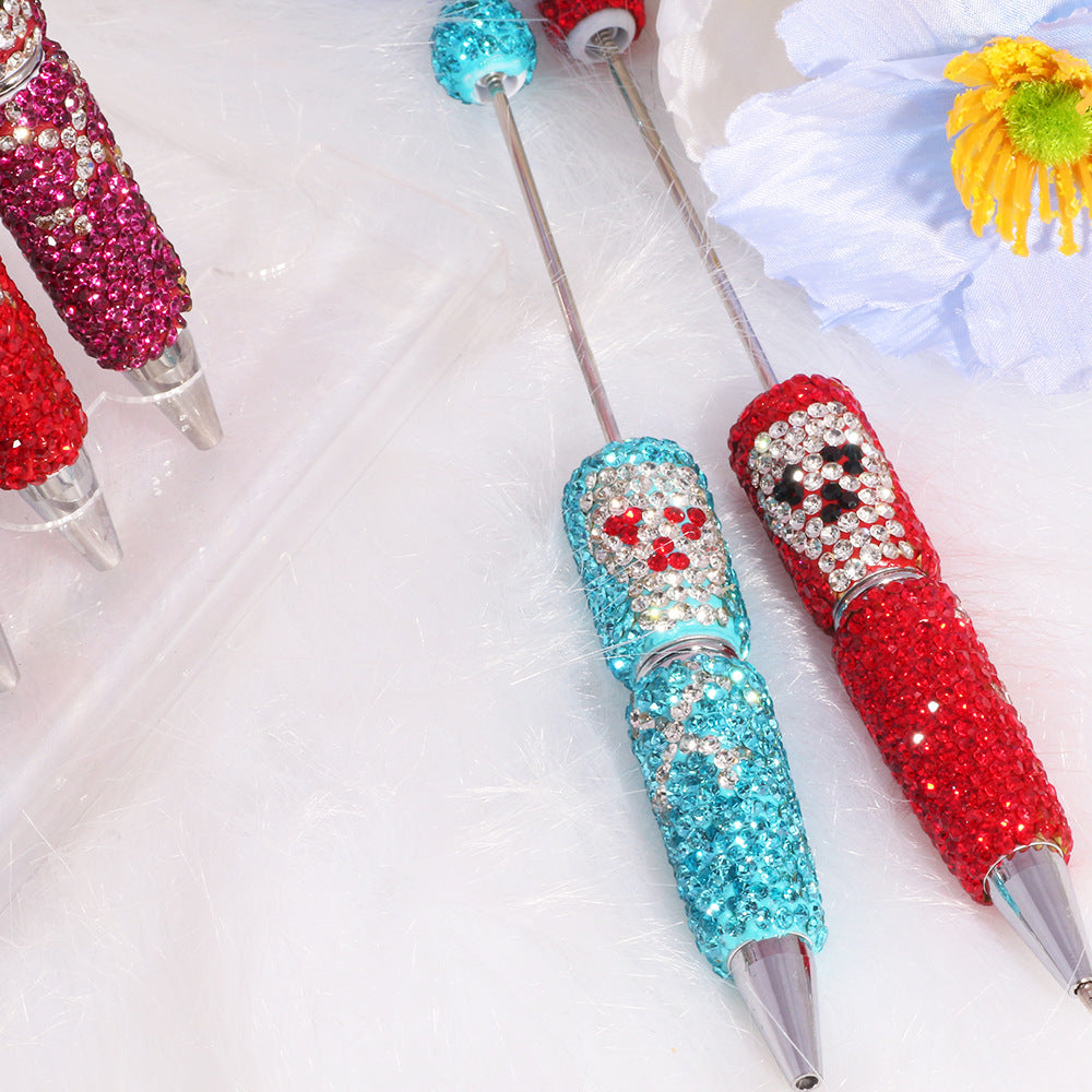 Wholesale Creative DIY accessories clown pirate skull bead pen multi-color pen colorful cute cartoon diamond pen
