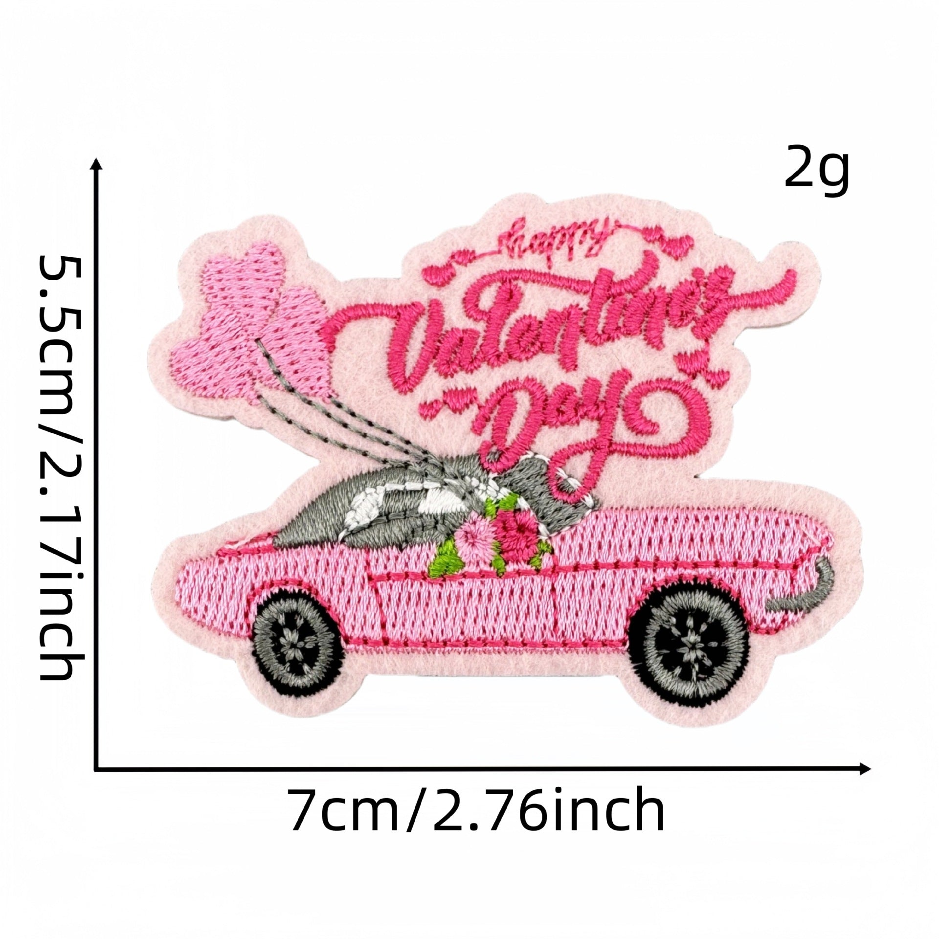 Wholesale Valentine' s Day Pink Love Cartoon Embroidery DIY Patches