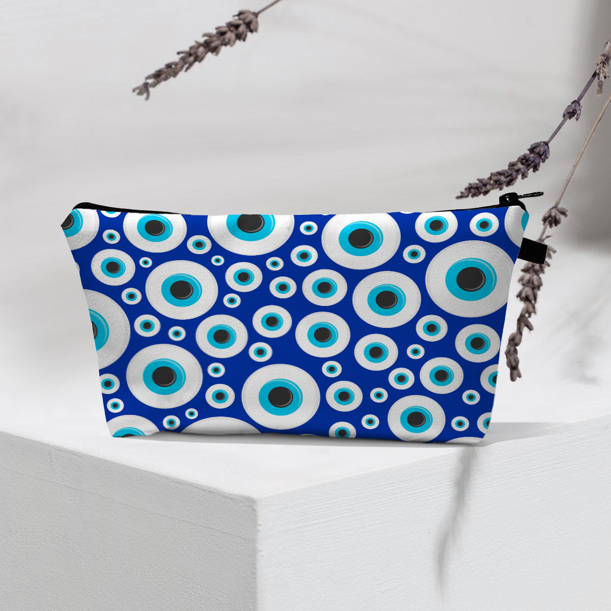 Wholesale Devil Eye Printed Pattern Polyester Cosmetic Bag