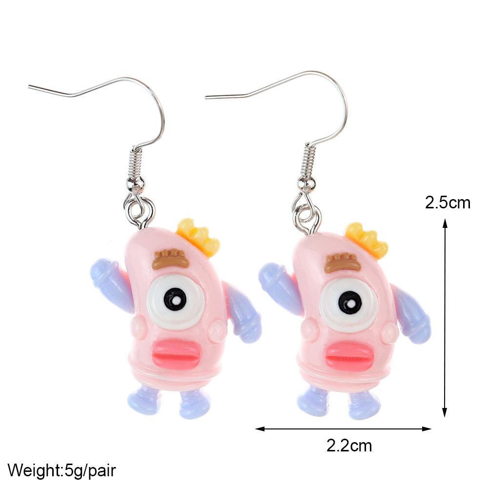 Wholesale Fun Cute Cartoon Plastic Earrings