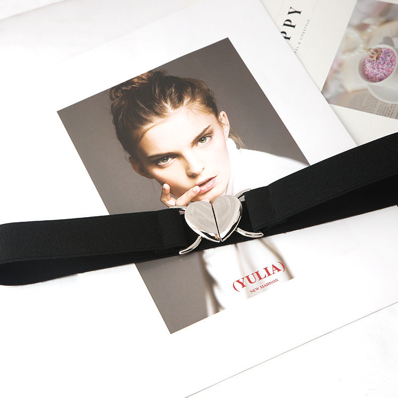 Whoelsale PU Valentine's Day Women's Love Buckle Thin Belt