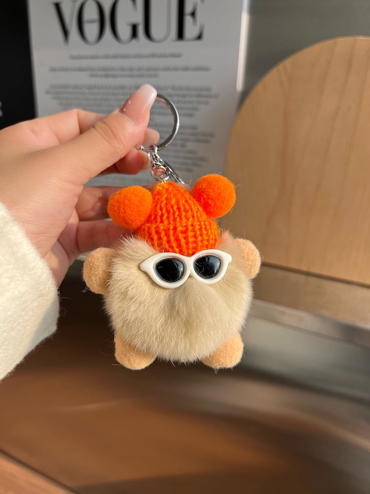 Wholesale Cartoon Doll Plush Ball Keychain