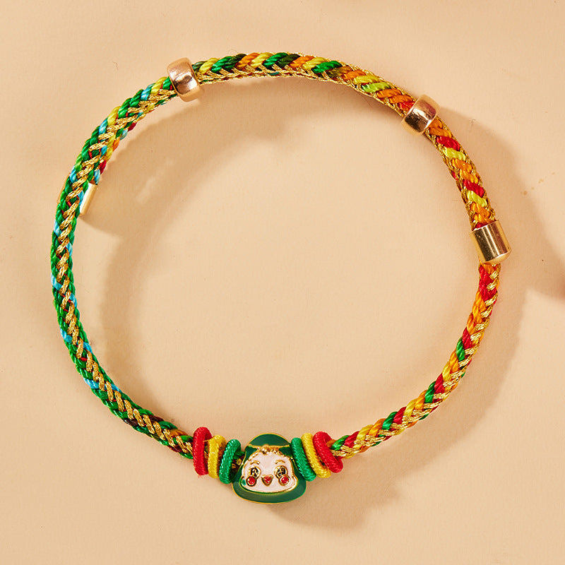 Wholesale Colorful Rope Braided Rice Dumpling Baby Ethnic Style Festival Bracelet