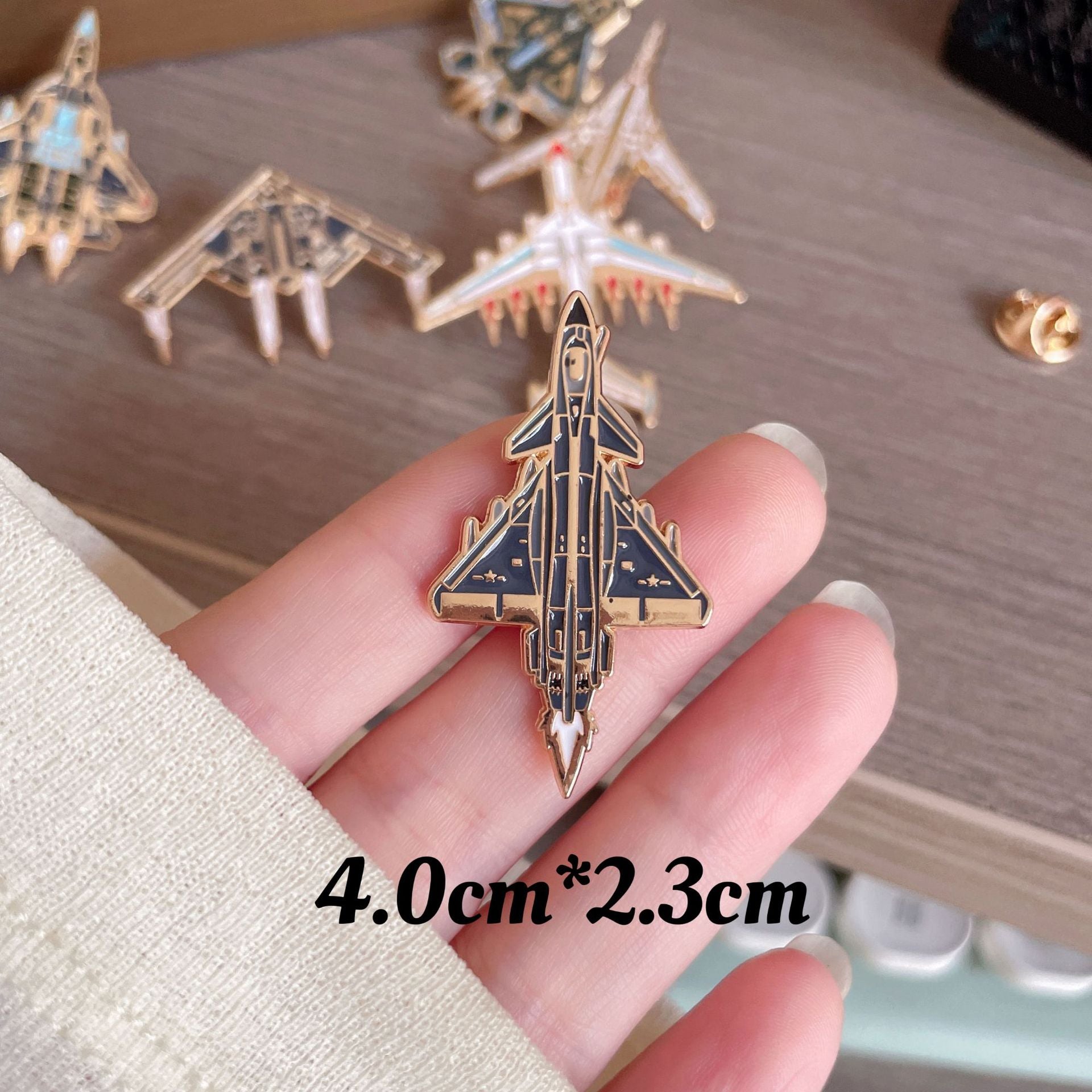 Wholesale Space Fighter Badge Brooch