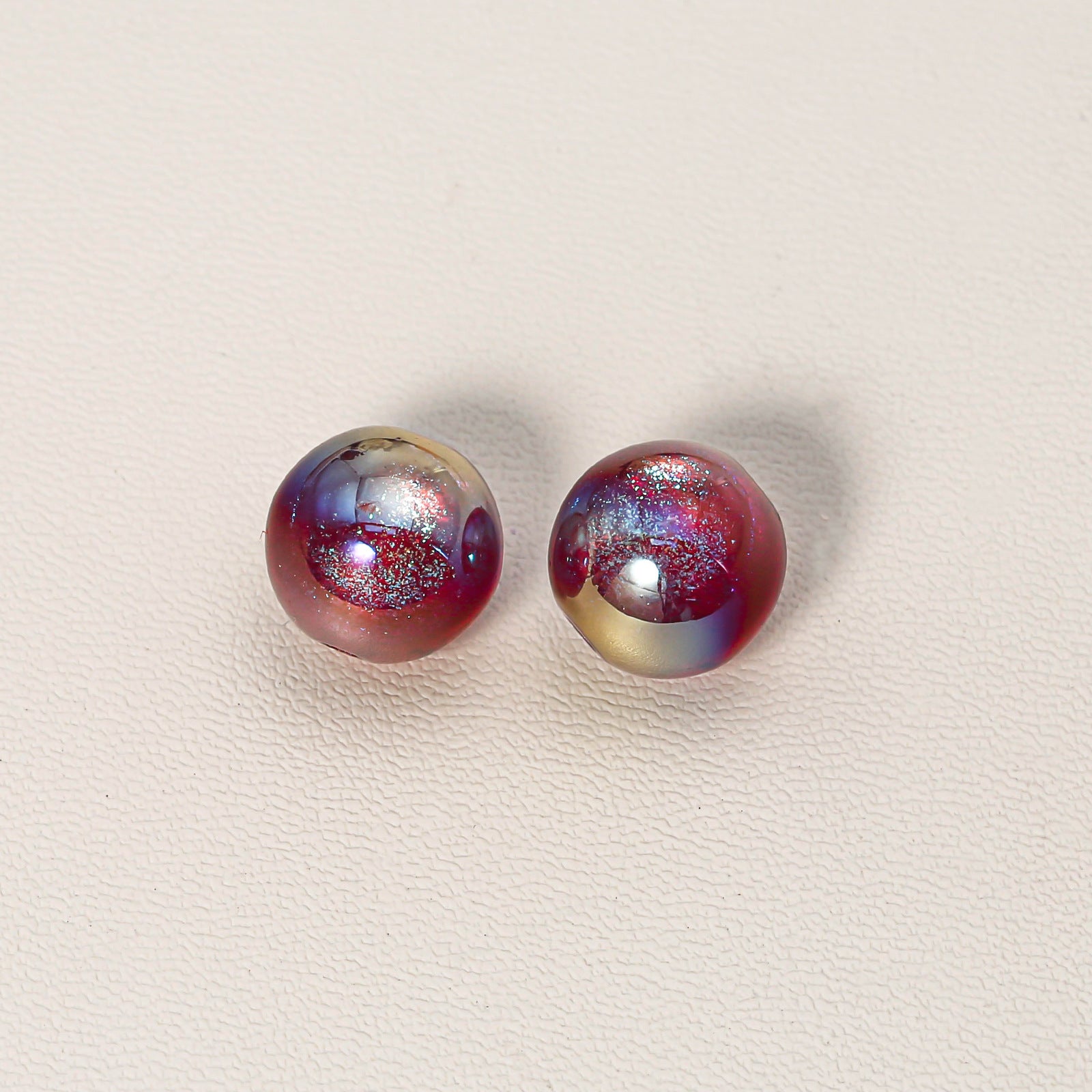 Wholesale 50pcs/1pack Mermaid Cat Eye Through Hole Starry Sky Dyeing DIY Handmade Beads