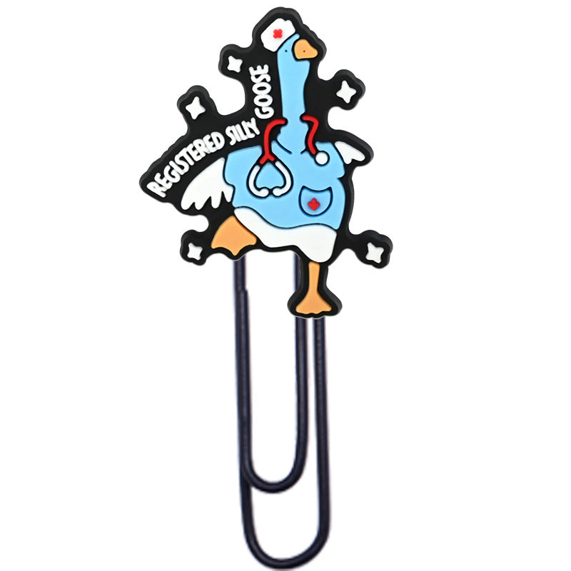 Wholesale  Random Cartoon Swan Paper Clip Bookmark