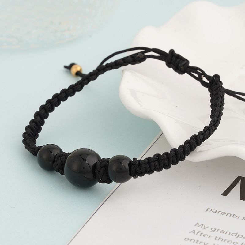 Wholesale Red Strawberry Crystal Braided Bracelet