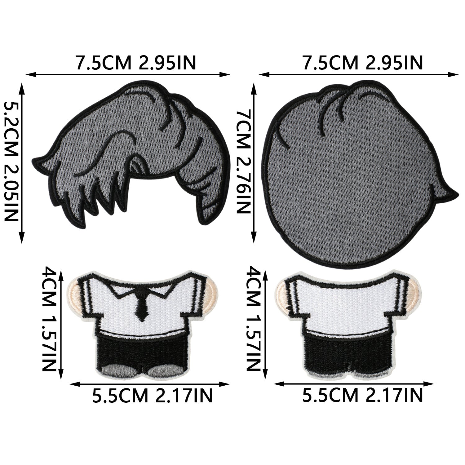 Wholesale 200 Sets Trendy Felt Doll DIY Embroidery Patch Kit For Clothing Decoration Boutique Craft Supply OLY Exclusive