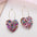 Wholesale Valentine's Day Three-Layer Heart-Shaped Love Earrings Simple Pendant Acrylic Texturing Dopamine Earrings