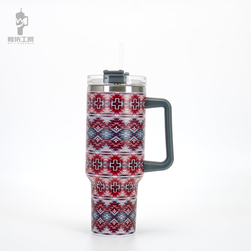 Wholesale 40oz Creative 5D Printing Series Double-layer Car Ice Bomber Cup