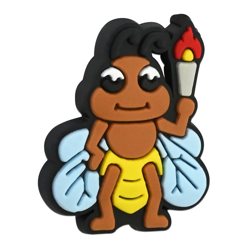 Wholesale Random 100pcs/pack Insect Firefly Pen Beads Focal Beads