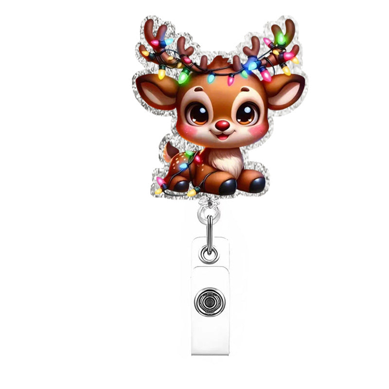 Wholesale Christmas Tree Christmas Cartoon Badge Reels