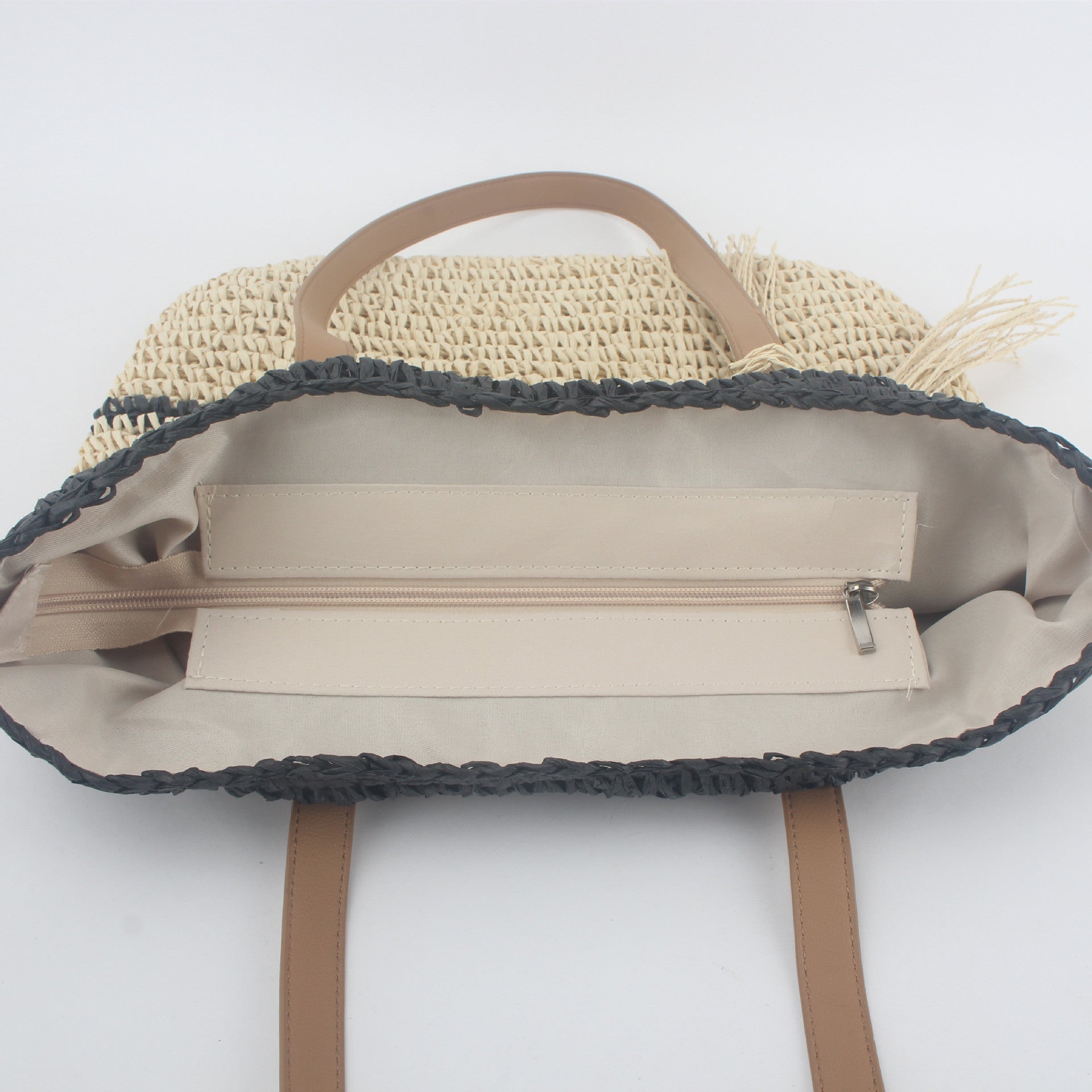 Wholesale Handwoven Vintage Shoulder Handheld Beach Bag for Women