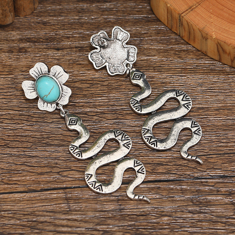 Wholesale Gold and silver python earrings