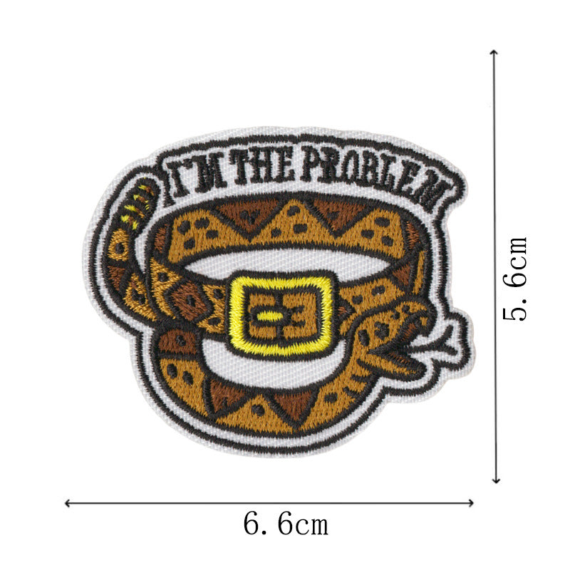 Wholesale Cartoon Denim Embroidered Patch Set Of 16 Iron On et Decor Craft Supply