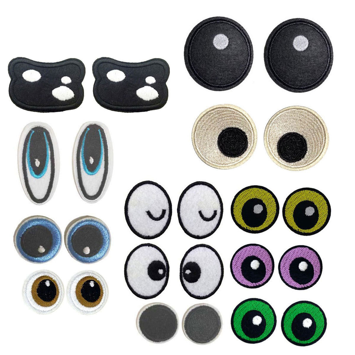 Wholesale Handmade Doll Eye Clothing Embroidery DIY Patches