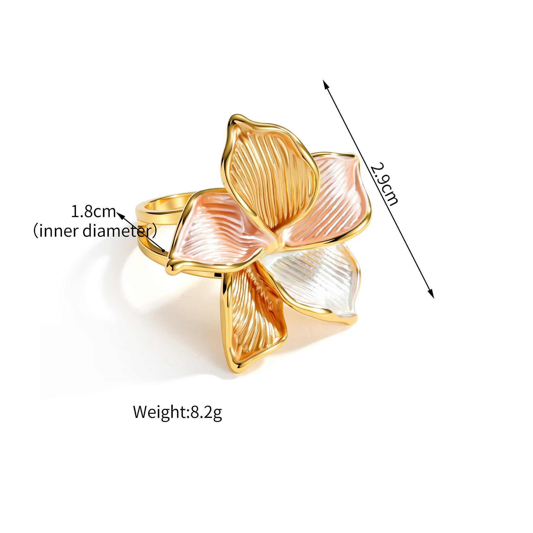 Wholesale Camellia Flower Ring Stainless Steel Sweet Forest Vacation Style Fashion Jewelry Accessory For Women Trendy Everyday Wear Boutique