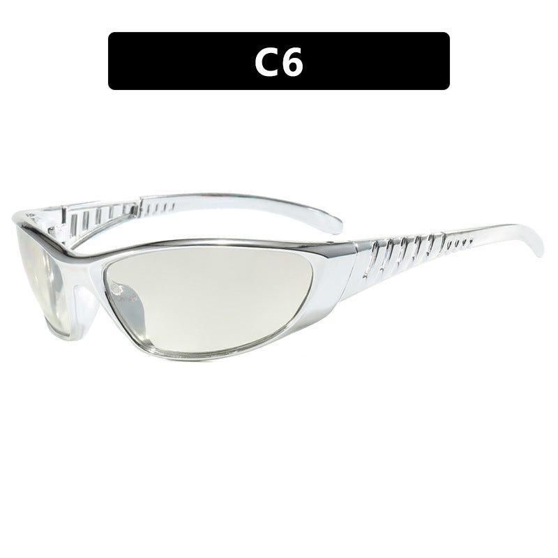 Wholesale  Retro Sunglasses Street Shot Women's Future Technology Sunglasses Y2K Sunglasses Spice Girls