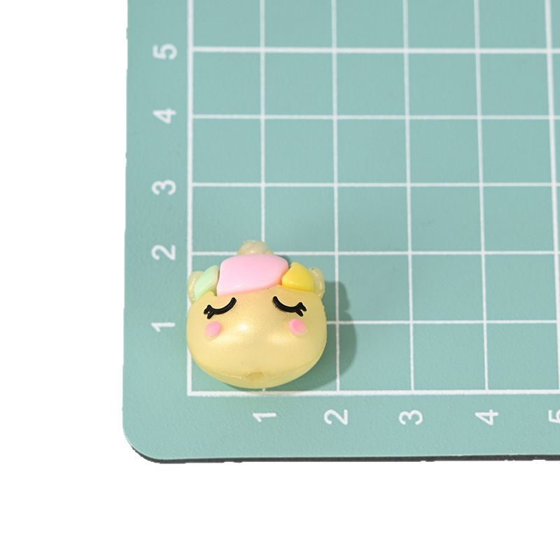 Wholesale  10pcs/pack Cartoon Unicorn Beads  Acrylic Beads