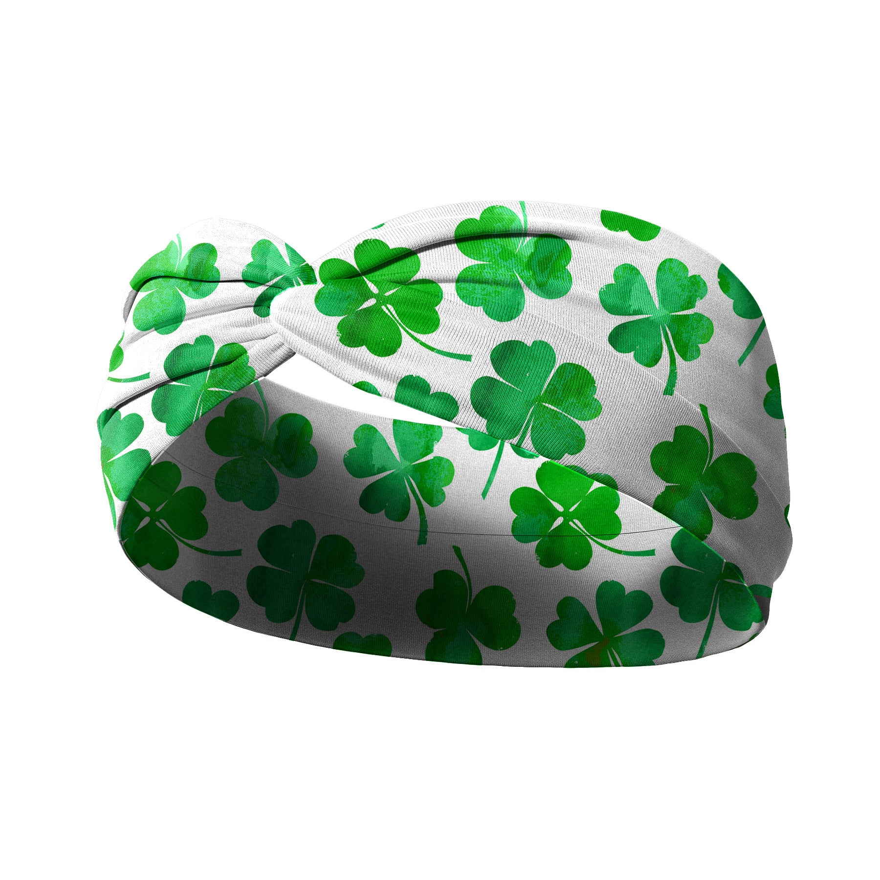 Wholesale St.  Patrick' s Day clover print cross headband