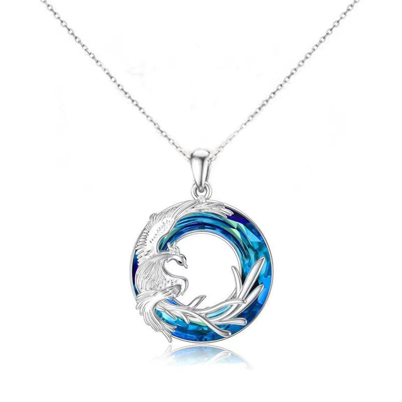 Wholesale Fashion Personality Fire of Life Rebirth Phoenix Pendant Necklaces