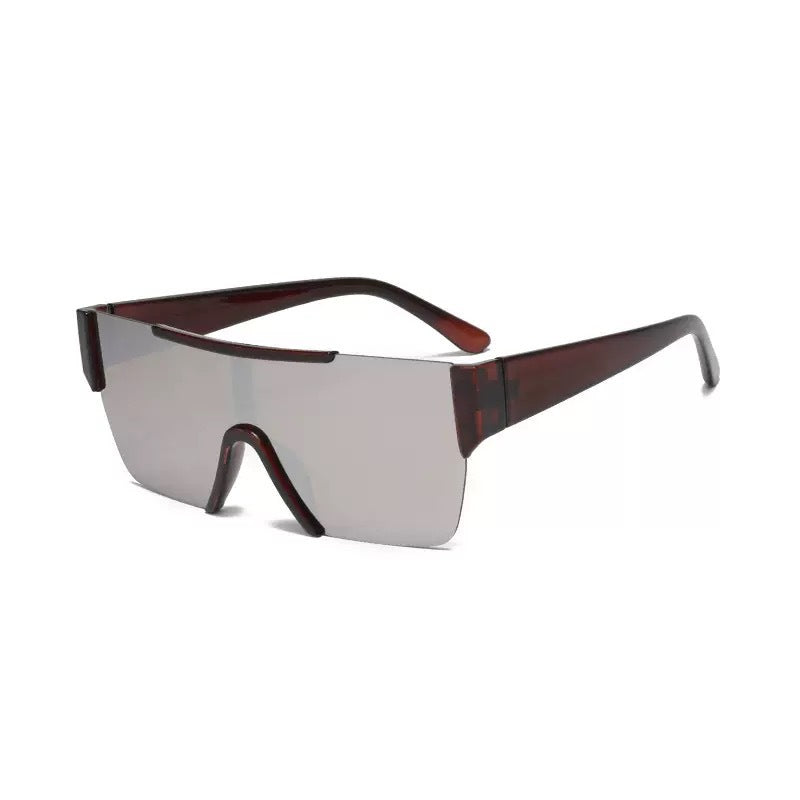 Wholesale One-piece large frame gradient sunglasses